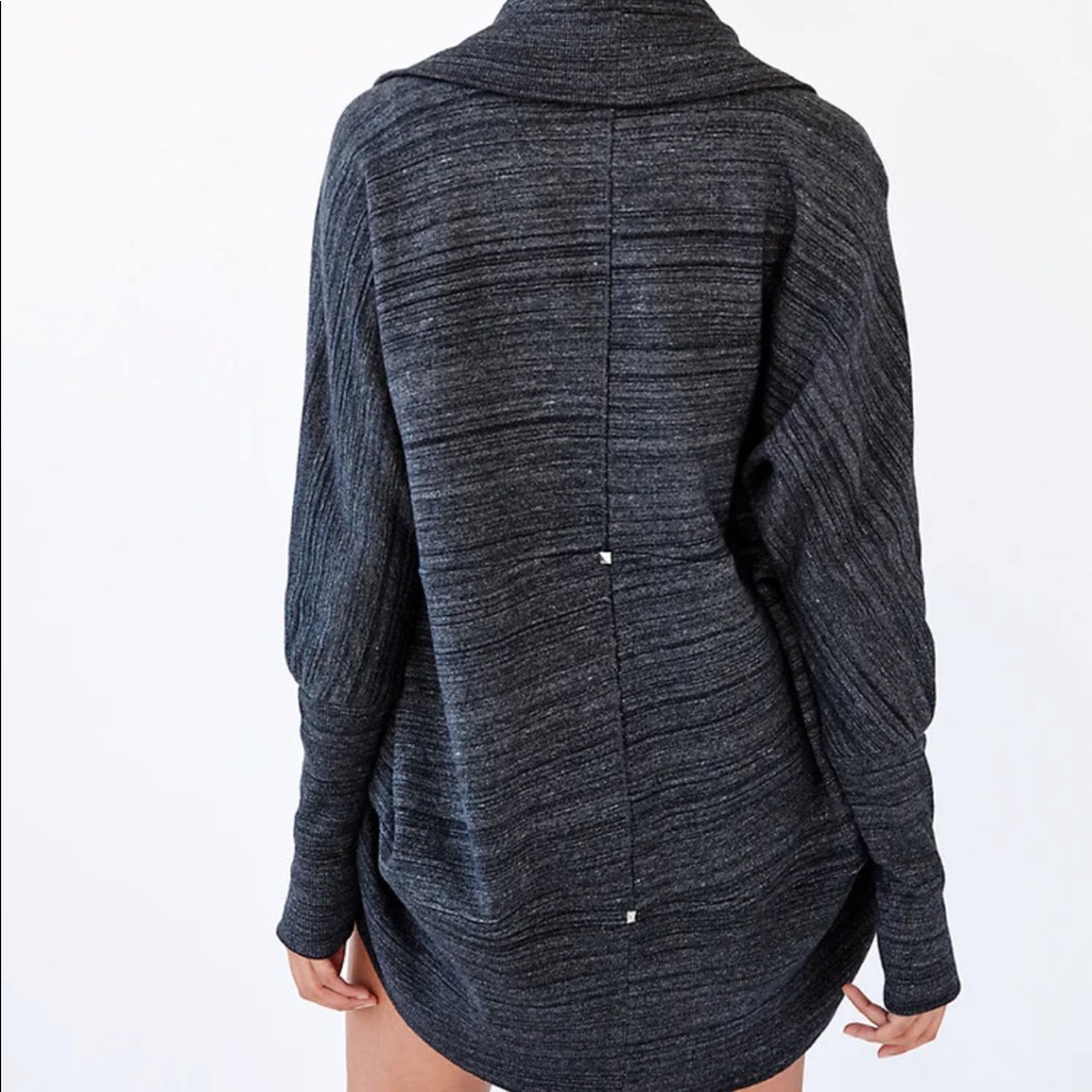 Wilfred Diderot Oversized Cocoon  Purple Drape Sweater